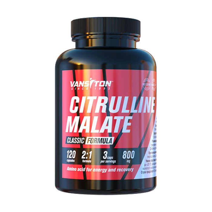 

Цитрулін малат Vansiton Citrulline Malate, 120 капсул