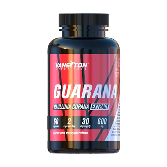 

Гуарана Vansiton Guarana 600 мг, 60 капсул
