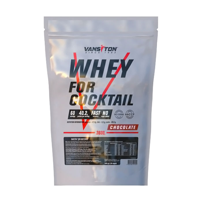 

Уцінка! Протеїн Vansiton Whey For Cocktail Protein в порошку, зі смаком шоколаду, 3.6 кг