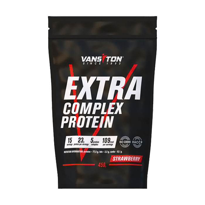 

Уцінка! Протеїн Vansiton Extra Полуниця, в порошку, 450 г