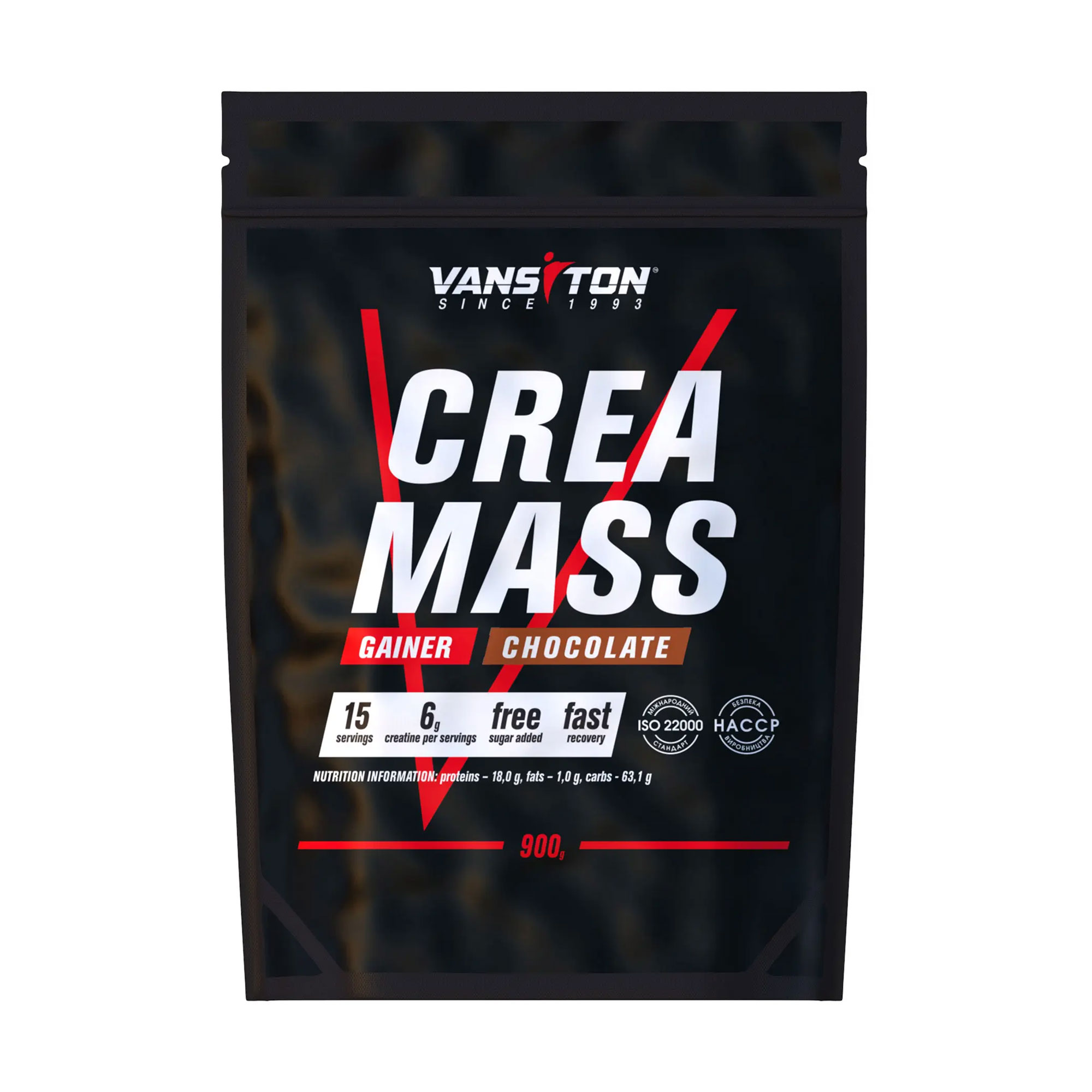 

Уцінка! Гейнер Vansiton Creamass Шоколад, в порошку, 900 г