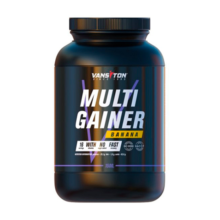 

Уцінка! Гейнер Vansiton Multigainer Банан, в порошку, 1.5 кг