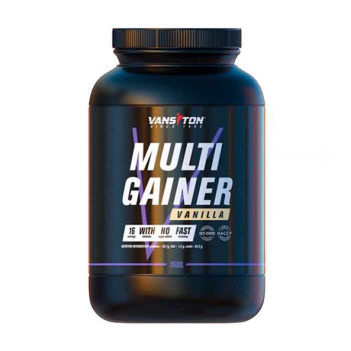 

Уцінка! Гейнер Vansiton Multigainer Ваніль, в порошку, 1.5 кг