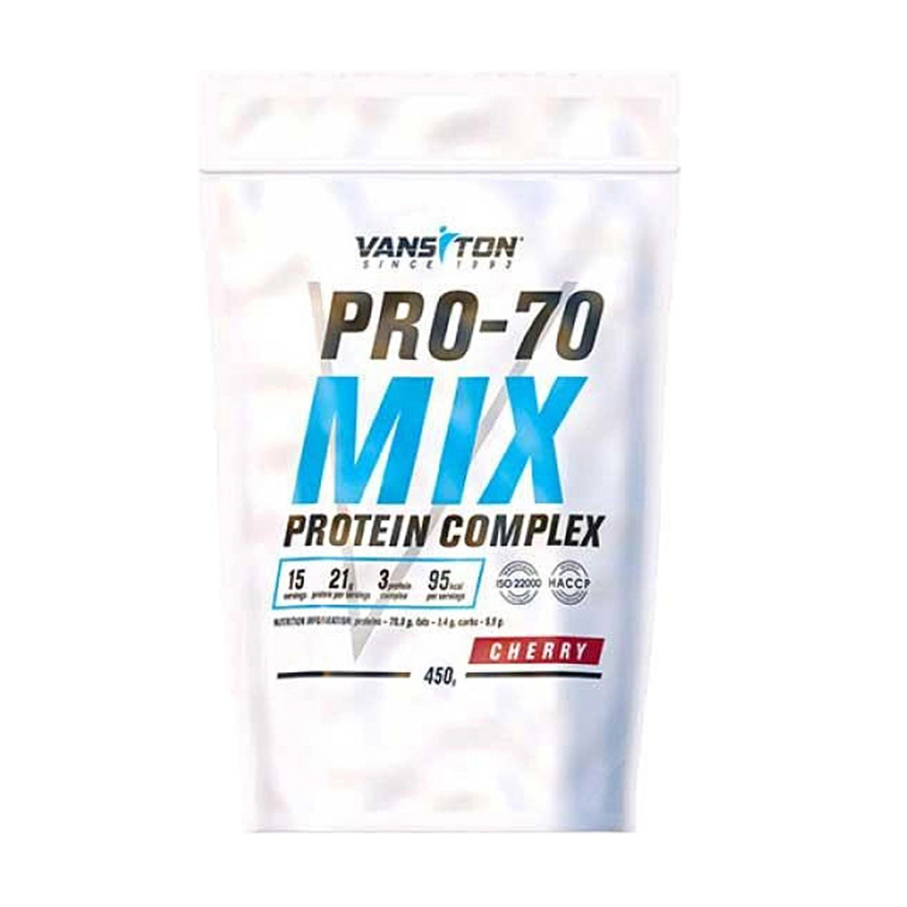 

Уцінка! Протеїн Vansiton Mega Protein Pro-70 Вишня, в порошку, 450 г