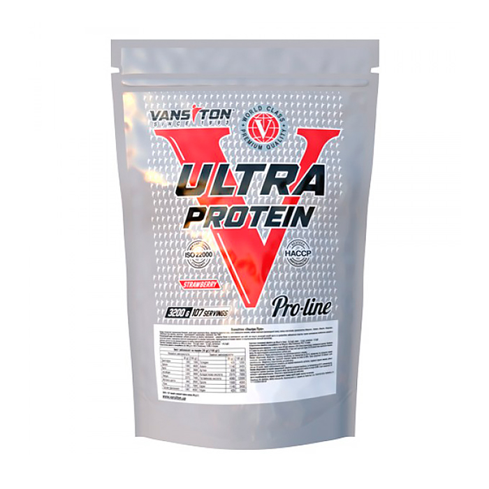

Уцінка! Протеїн Vansiton Ultra Protein в порошку, зі смаком полуниці, 3.2 кг
