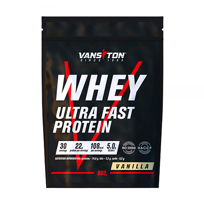 

Уцінка! Протеїн Vansiton Ultra Fast Protein в порошку, зі смаком ванілі, 900 г