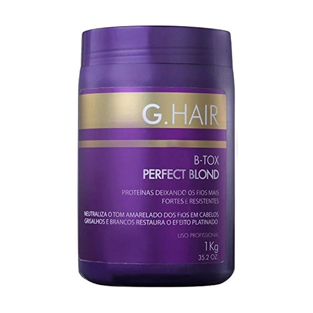 

Уцінка! Ботокс для волосся Inoar G-Hair B-tox Perfect Blond Ідеальний блонд, 1 кг