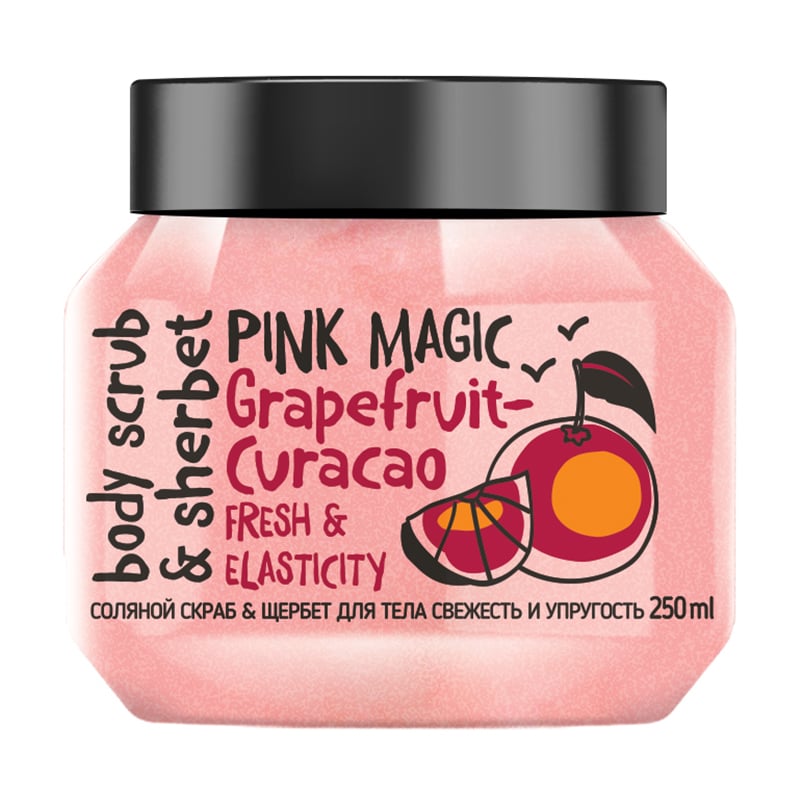 

Соляний скраб-щербет для тіла MonoLove Bio Grapefruit-Curacao Frash & Elasticity Body Scrub Свіжість та пружність, 250 мл
