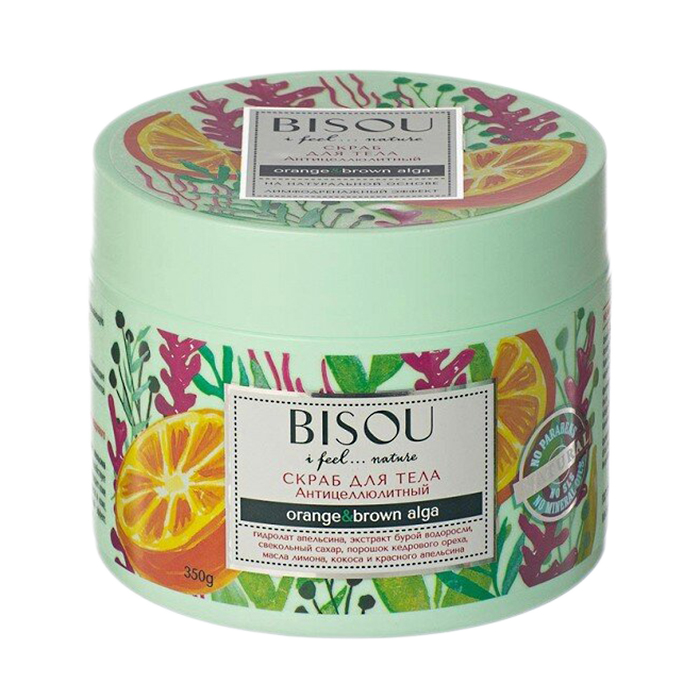 

Скраб для тіла Bisou I feel ... Nature Anti-Cellulite Body Scrub Orange & Brown Algae Антицелюлітний, 350 г