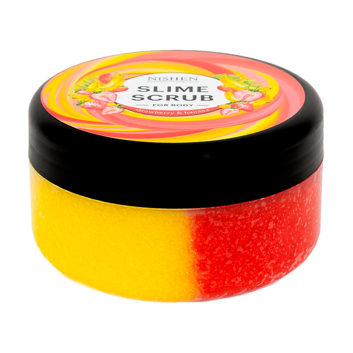 

Слайм скраб для тіла Nishen Slime Scrub Полуниця та банан, 365 г