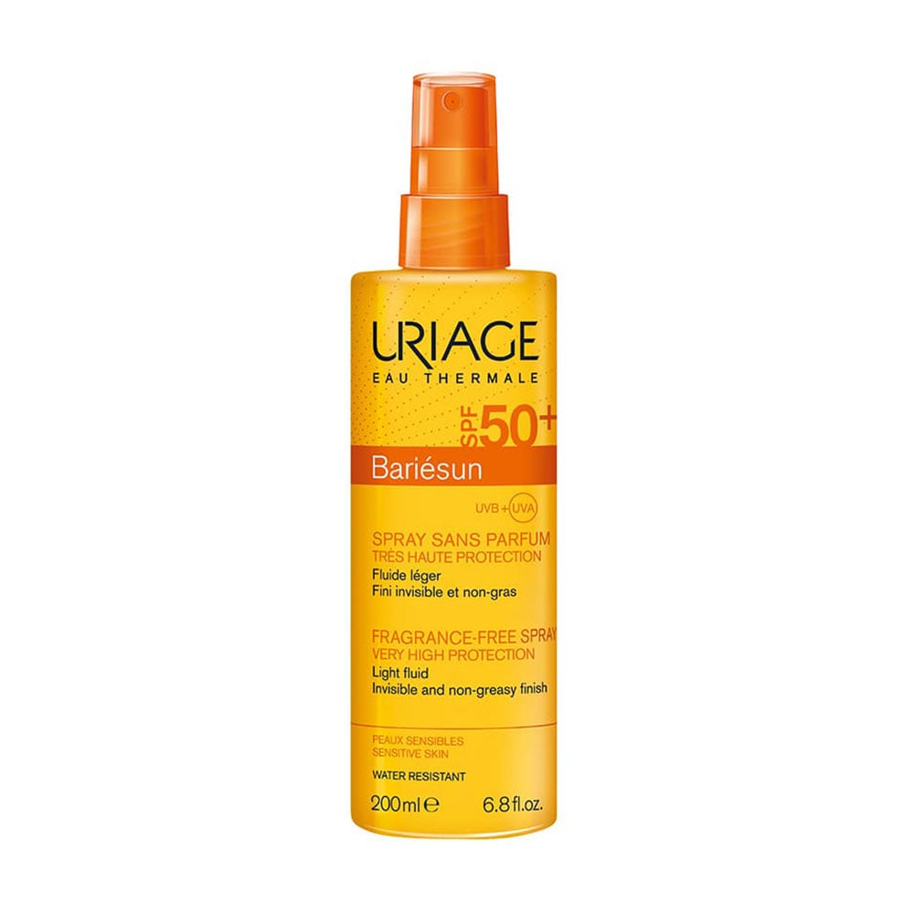 

Сонцезахисний спрей для обличчя та тіла Uriage Bariesun Spray Sans Parfum SPF 50+, 200 мл