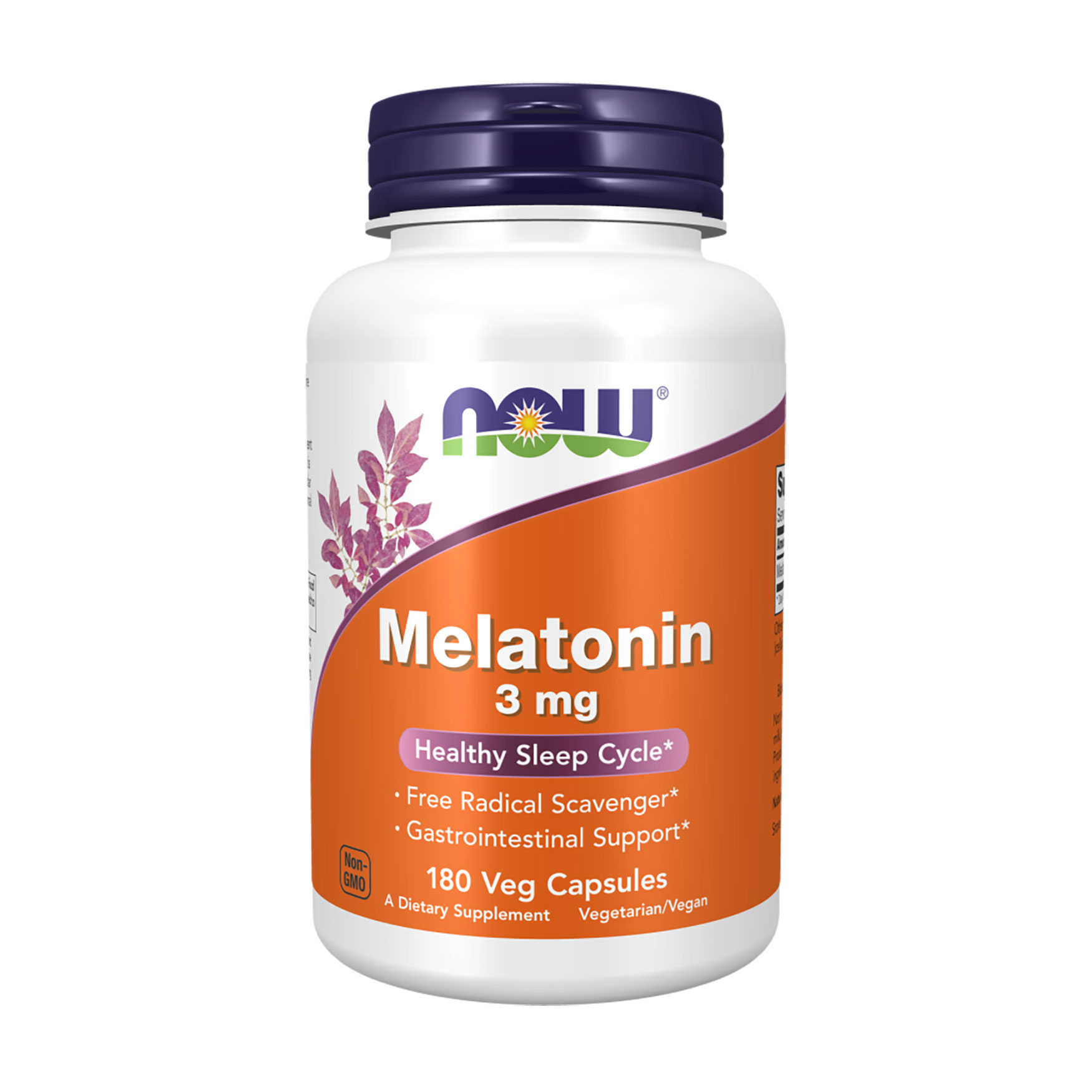 

Мелатонін NOW Foods Melatonin 3 мг, 180 капсул