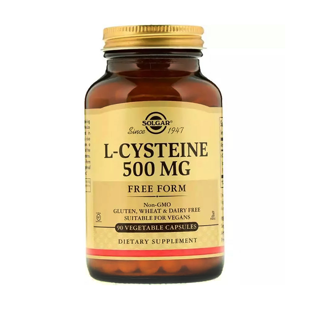 

L-Цистеїн Solgar L-Cysteine 500 мг, 90 капсул