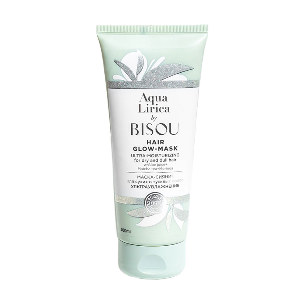 

Маска-сяйво для сухого та тьмяного волосся Bisou Aqua Lirica Hair Glow-Mask Ультразволоження, 200 мл