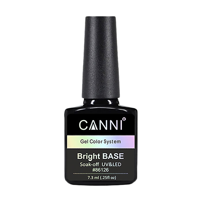 

Уцінка! Кольорове базове покриття для гель-лаку Canni Bright Base Soak-off UV&LED Gel Color System 652 Світло-лавандовий, 7.3 мл