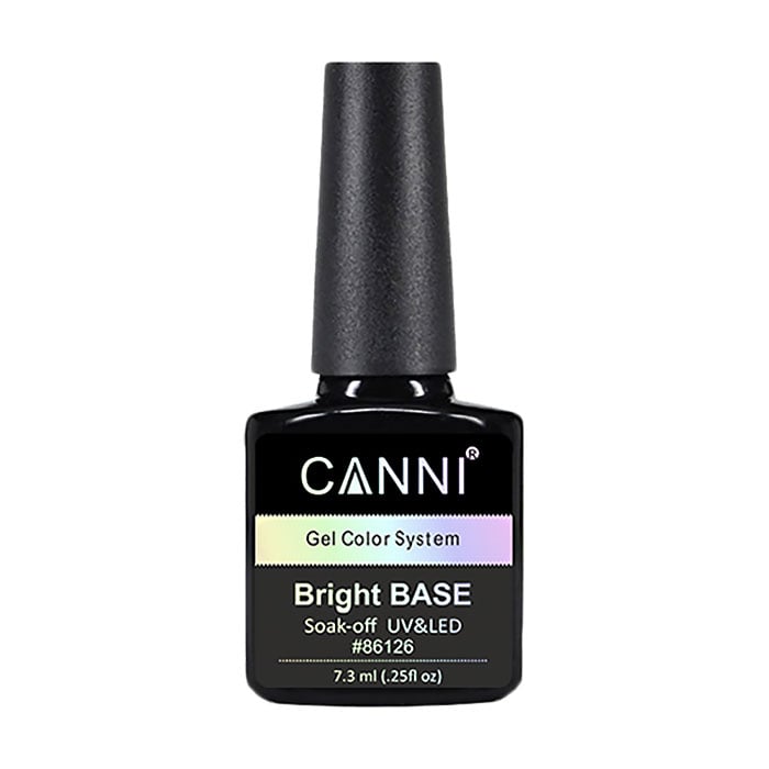 Уцінка! Кольорове базове покриття для гель-лаку Canni Bright Base Soak-off UV&LED Gel Color System 660 Блакитний, 7.3 мл
