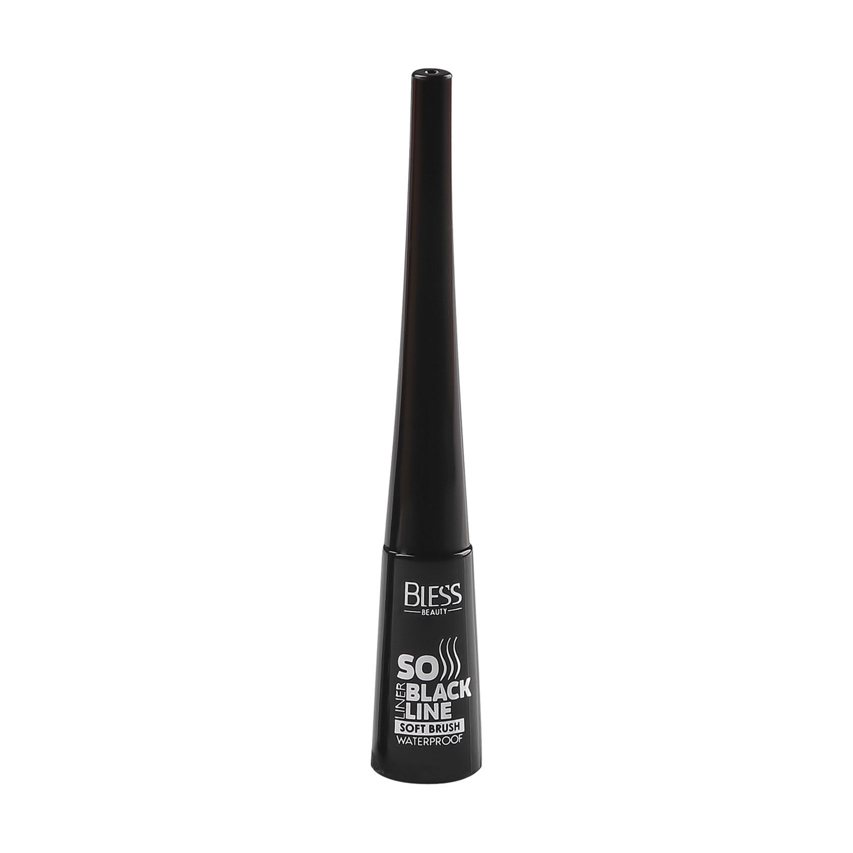 

Підводка для очей Bless Beauty So Black Line Waterproof з м'яким пензлем, Black, 3.5 г
