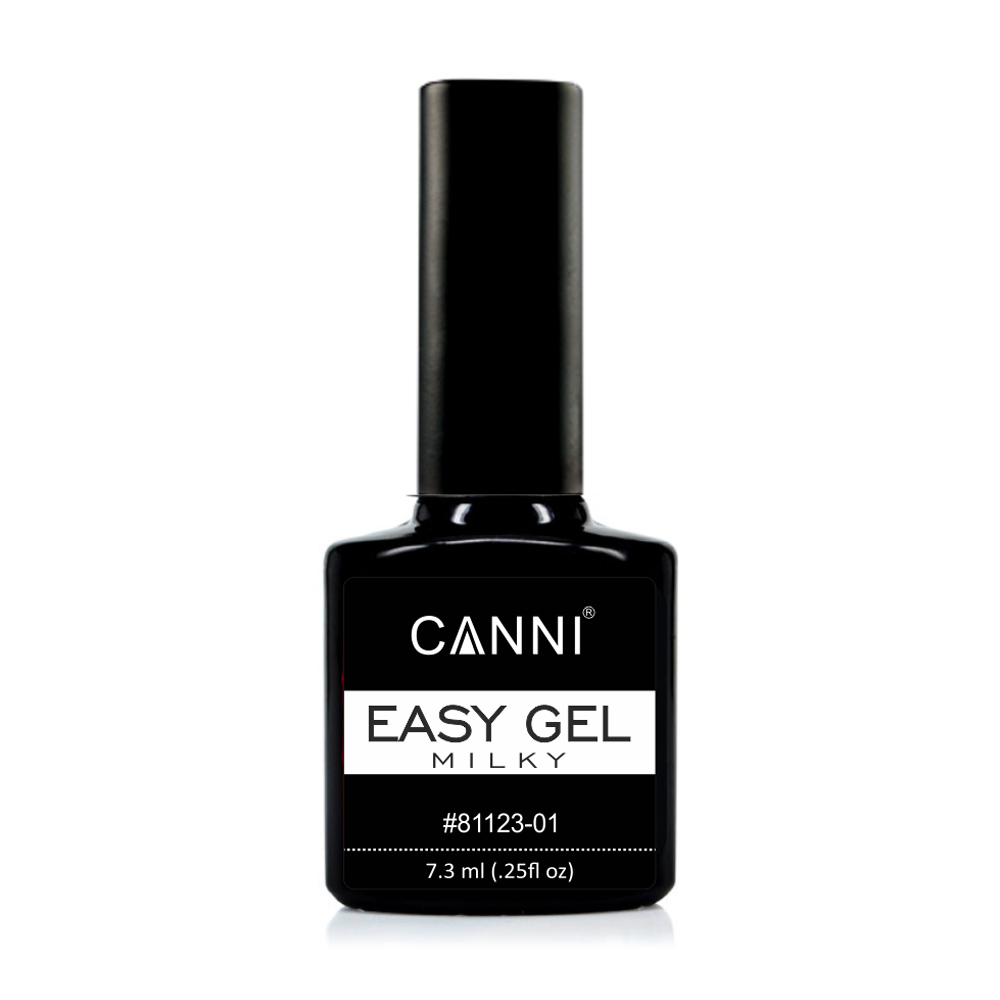 

Уцінка! Гель для нарощування та зміцнення нігтів Canni Easy gel 01 Milky, 7.3 мл