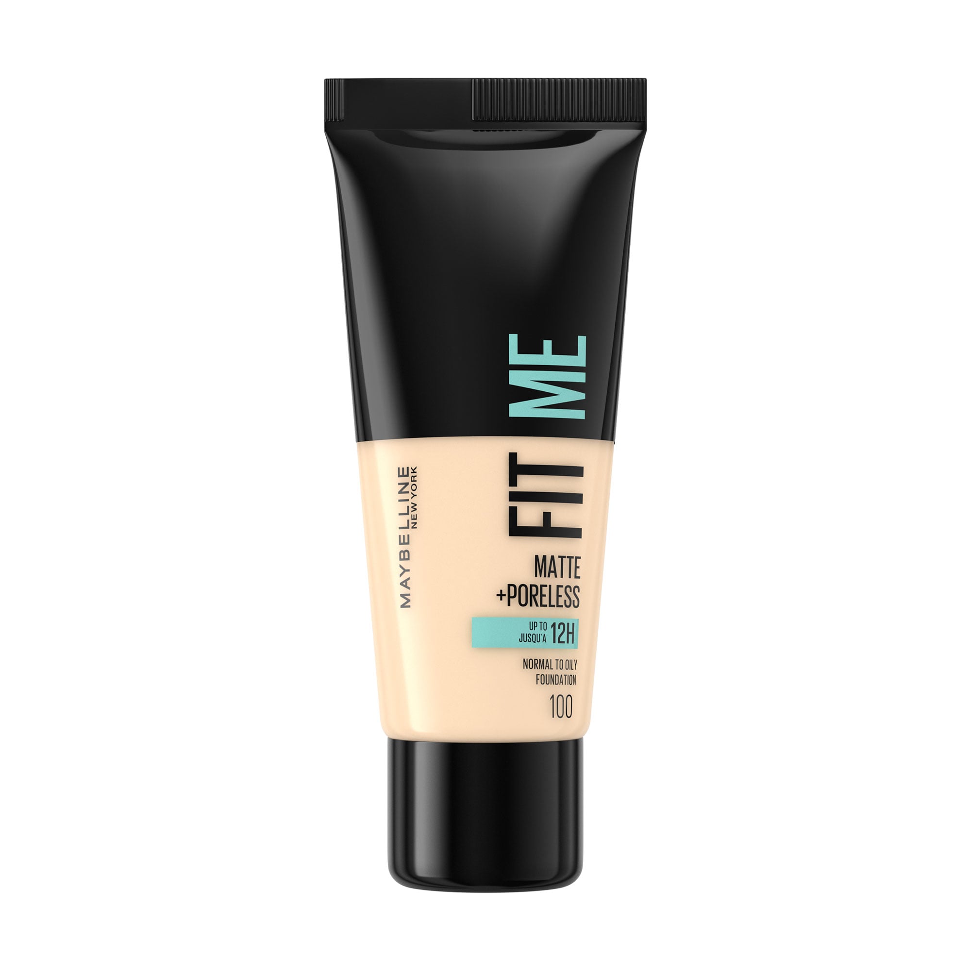 Матувальний тональний крем для обличчя Maybelline New York Fit Me! Matte + Poreless Foundation 100 Warm Ivory, 30 мл