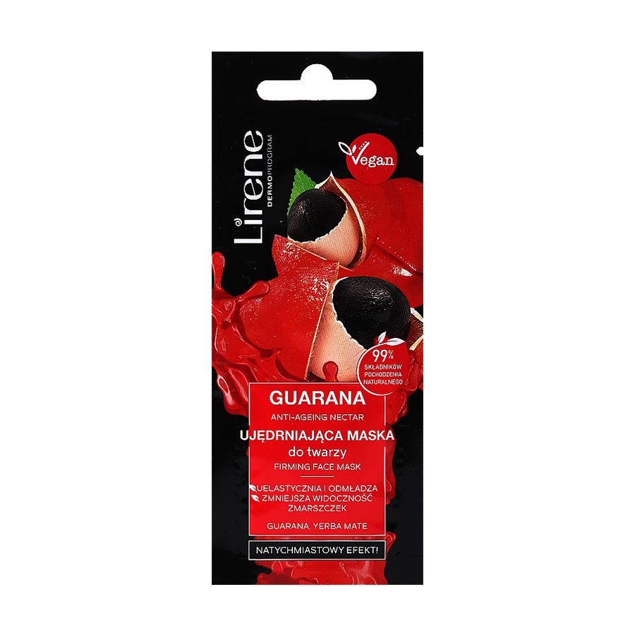 

Зміцнювальна маска для обличчя Lirene Guarana Firming Face Mask для всіх типів шкіри, 7 мл