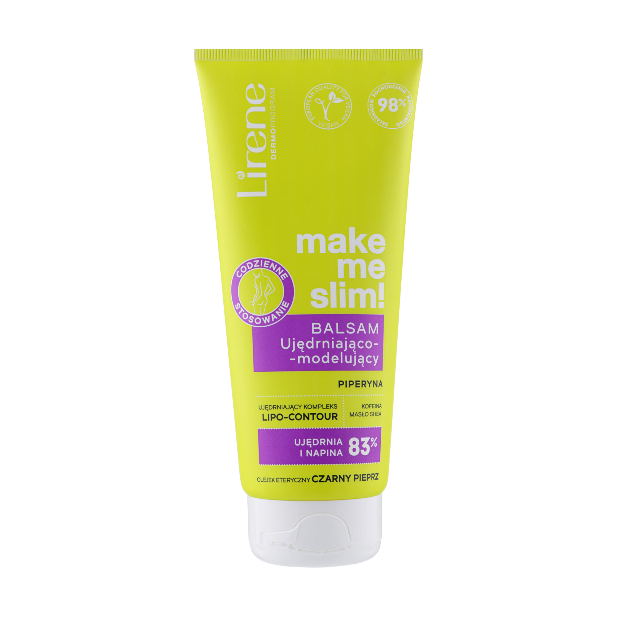 

Антицелюлітний моделювальний бальзам для тіла Lirene Make Me Slim Firming And Modeling Balsam, 200 мл