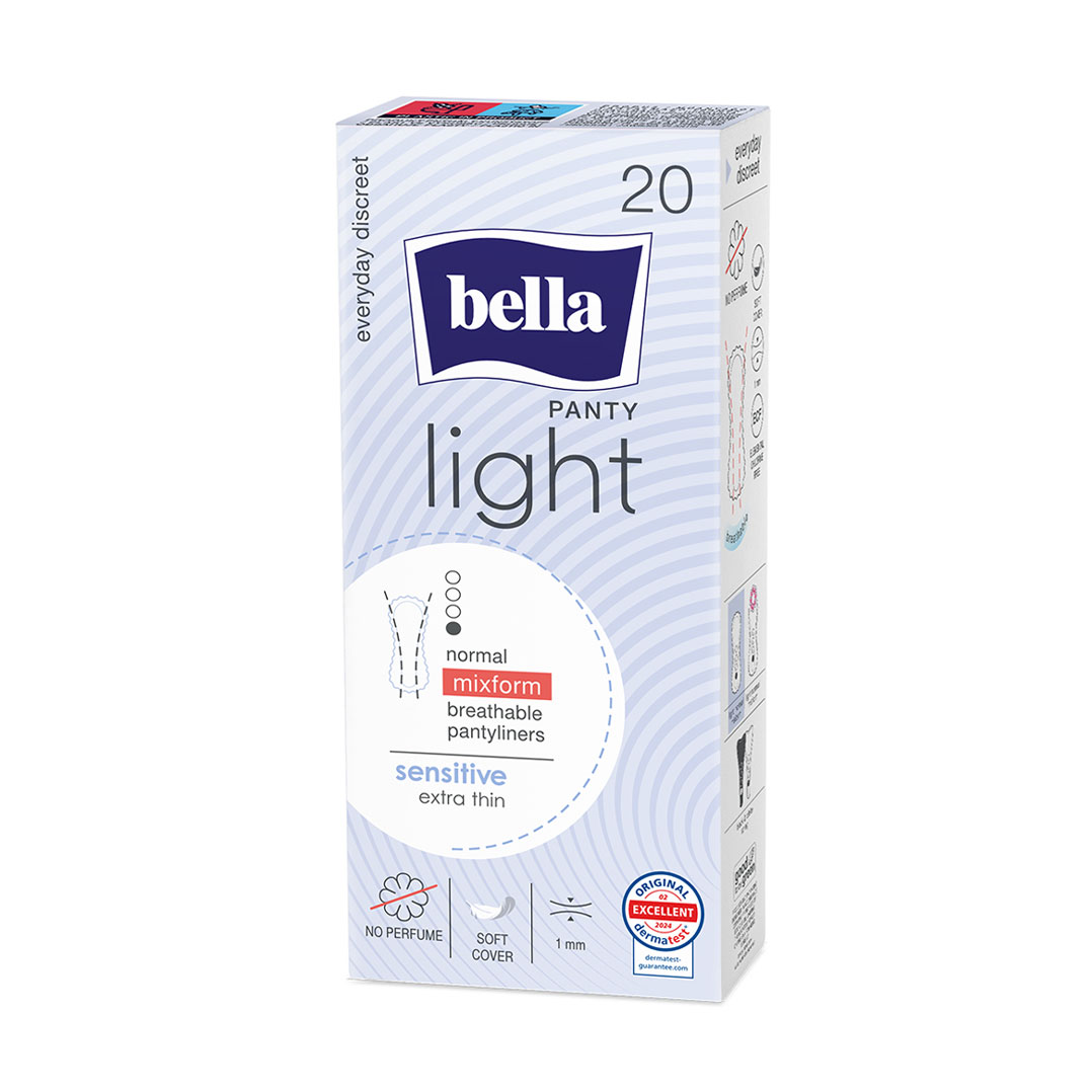 

Уцінка! Щоденні прокладки Bella Panty Light Sensitive Normal Mixform, 20 шт
