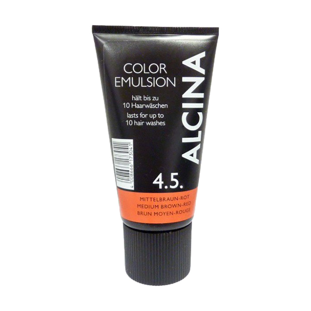 

Уцінка! Відтінкова емульсія для волосся Alcina Color Emulsion 4.5 Medium Brown Red, 150 мл