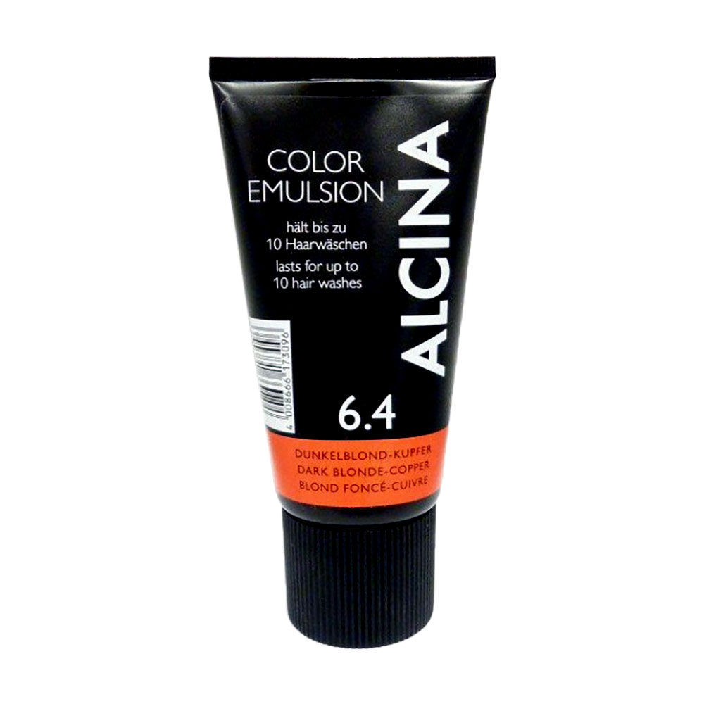 

Уцінка! Відтінкова емульсія для волосся Alcina Color Emulsion 6.4 Dark Blonde Copper, 150 мл