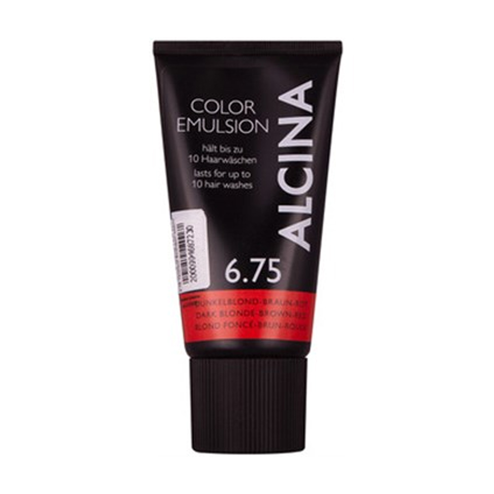 

Уцінка! Відтінкова емульсія для волосся Alcina Color Emulsion 6.75 Dark Blonde Brown Red, 150 мл