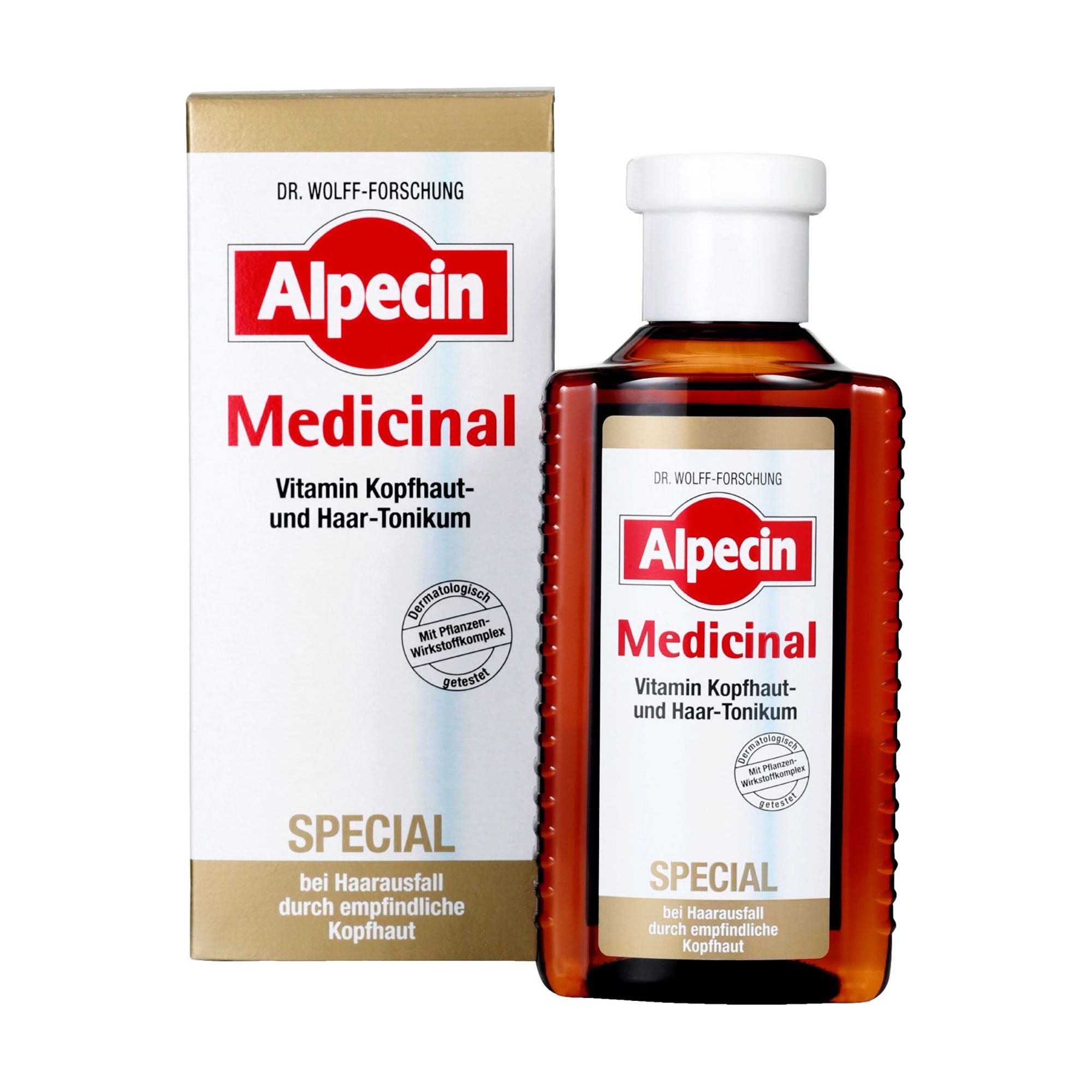 

Тонік проти випадіння волосся Alpecin Medicinal Special Vitamin Scalp And Hair Tonic для чутливої шкіри голови, 200 мл