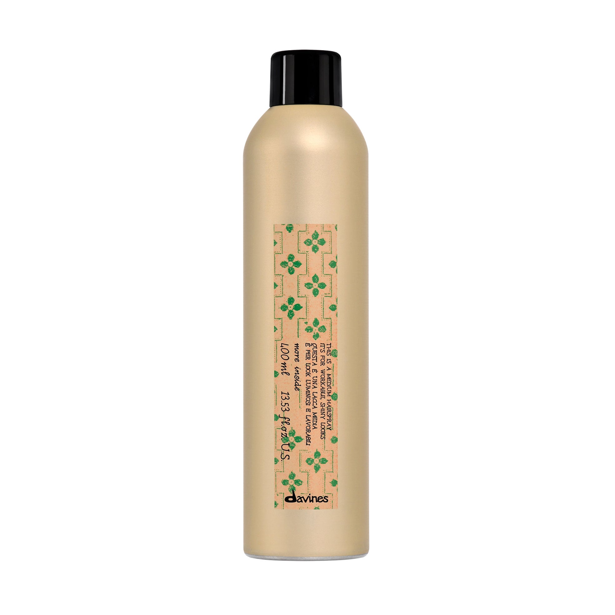 

Лак для волосся Davines More Inside Medium Hairspray середньої фіксації, 400 мл