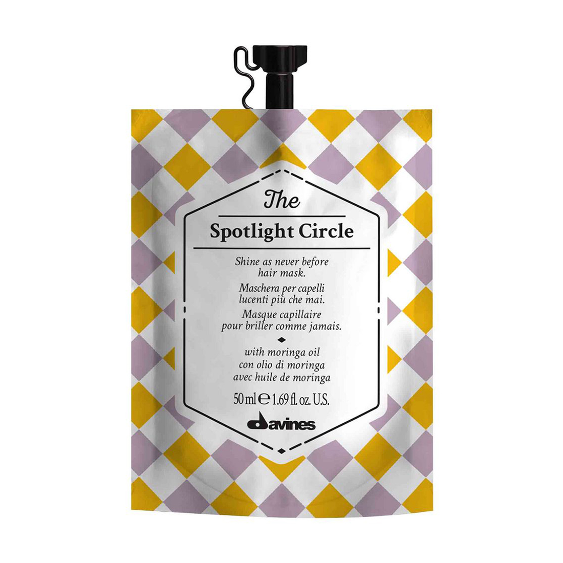 

Маска Davines The Spotlight Circle Hair Mask для максимального блиску волосся, 50 мл