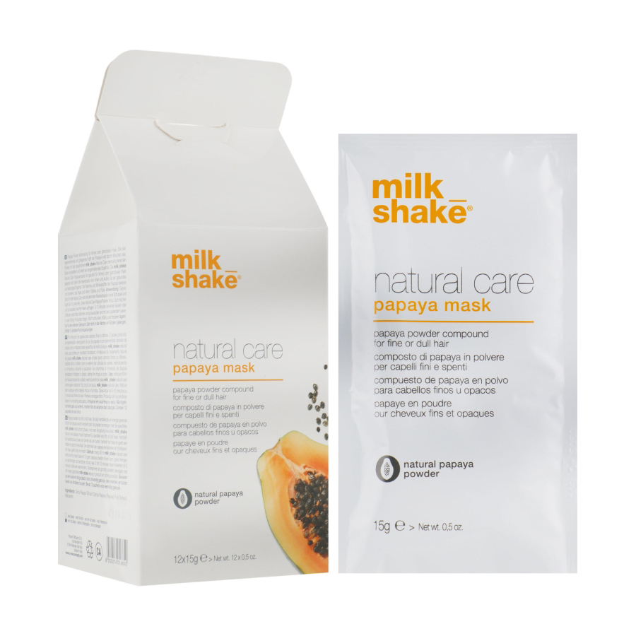

Уцінка! Маска-пудра для волосся Milk_Shake Natural Care Papaya Mask з екстрактом папайї, 12*15 г