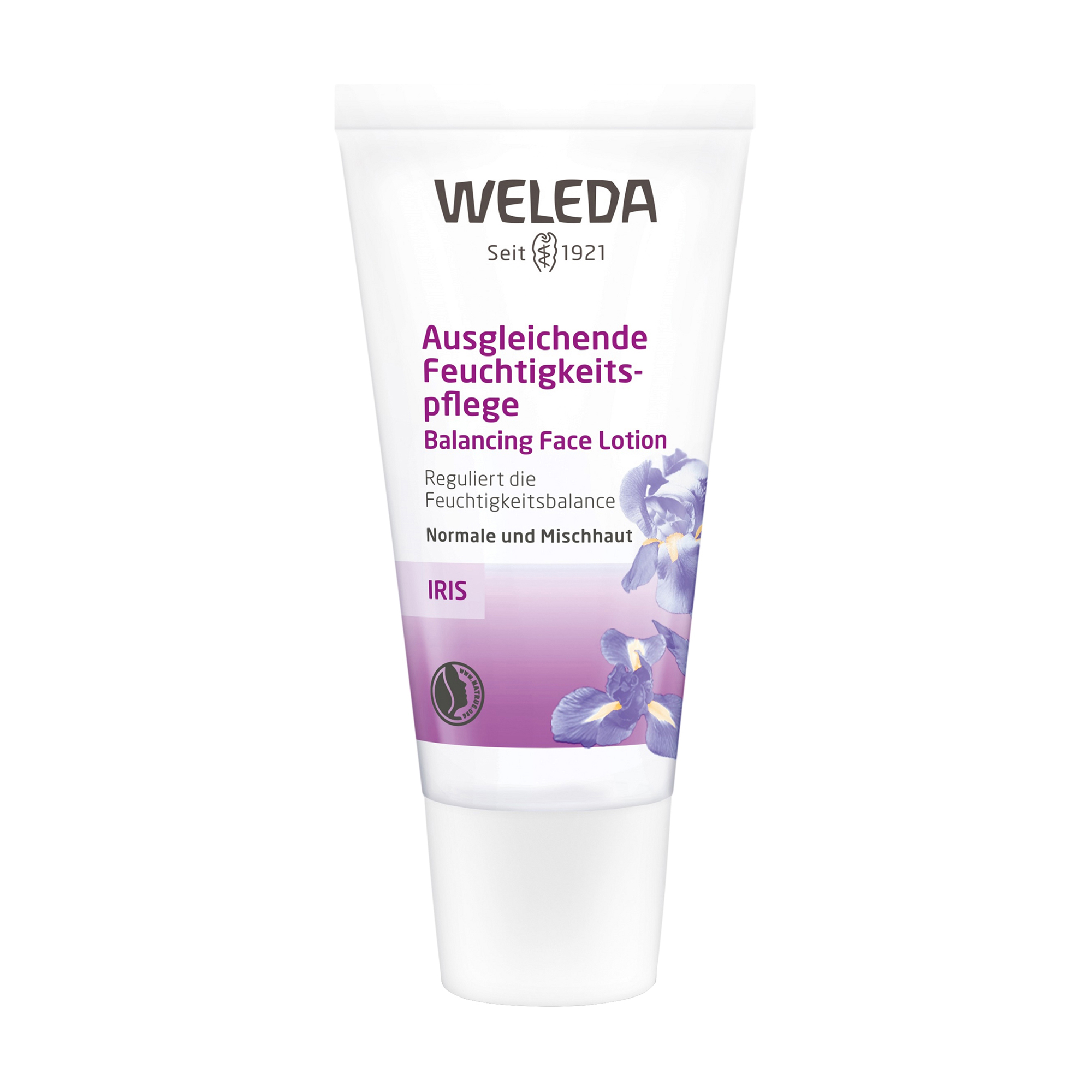 

Зволожувальний крем для обличчя Weleda Balancing Face Lotion Iris Ірисовий, 30 мл