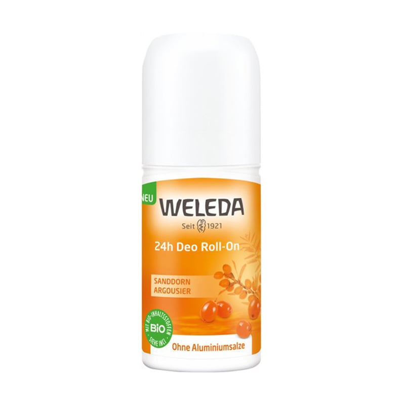 

Кульковий дезодорант Weleda 24h Sea Buckthorn Deo Roll-On Обліпиха, жіночий, 50 мл