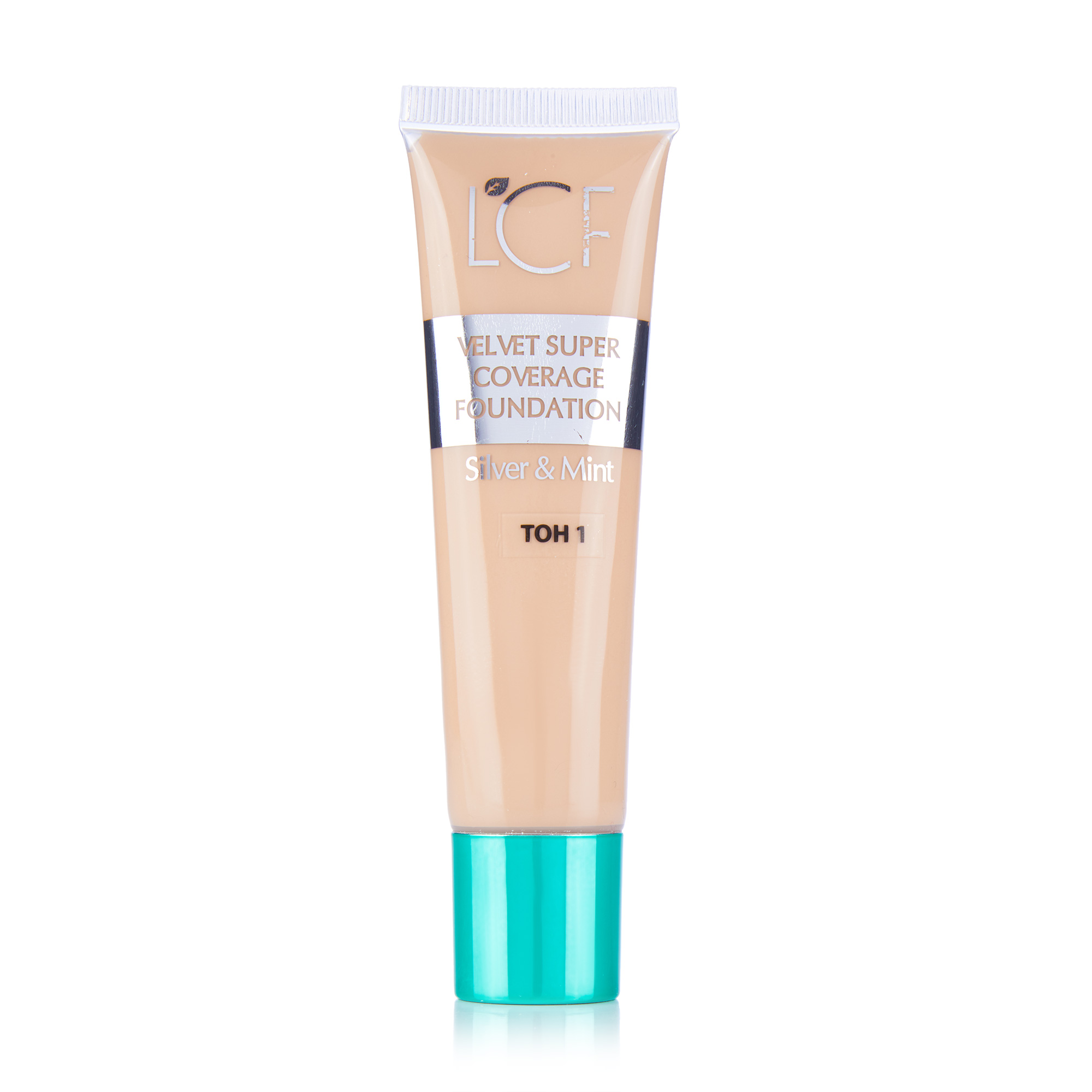 

Тонувальний засіб для обличчя LCF Silver & Mint Velvet Super Coverage Foundation 01, 35 мл
