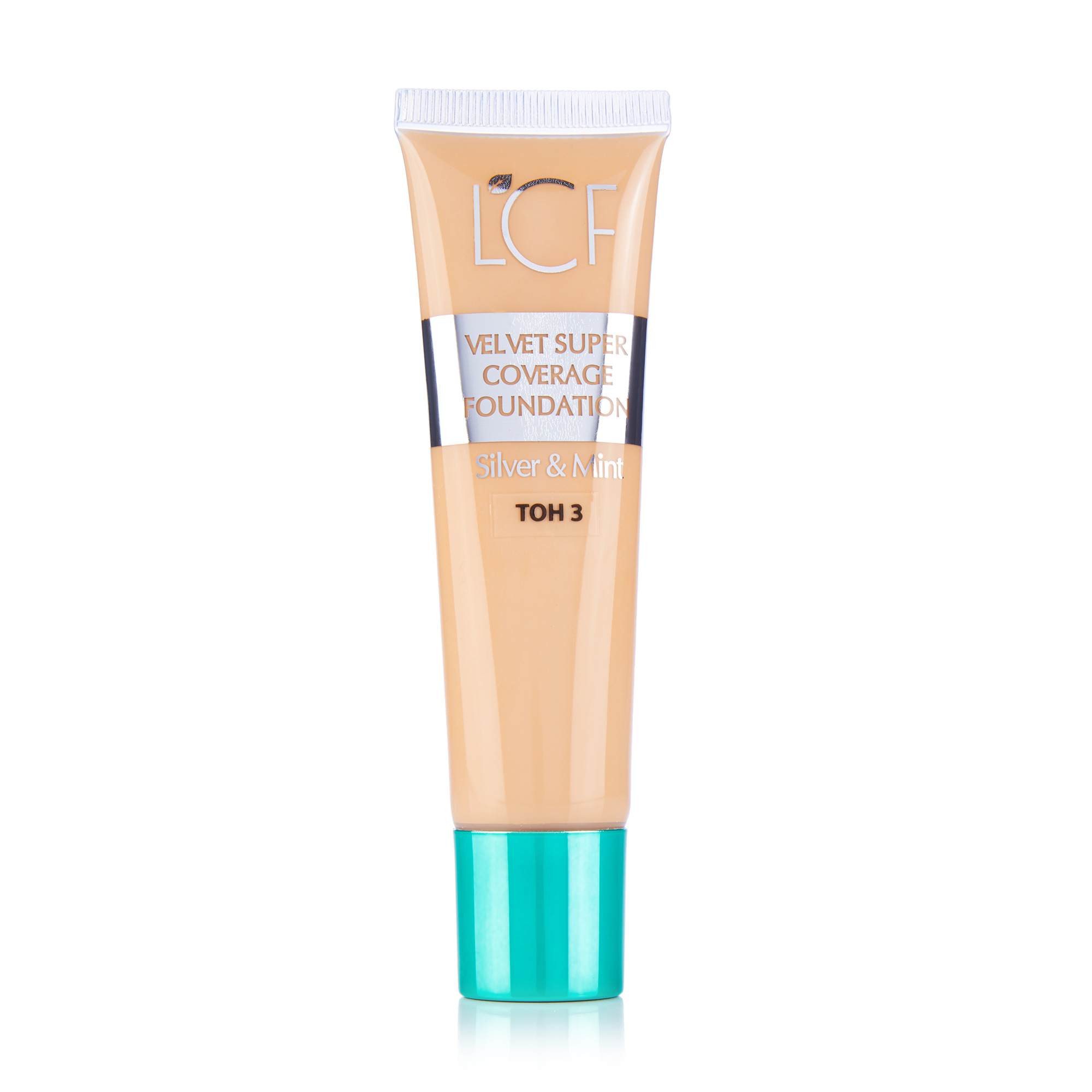 

Тонувальний засіб для обличчя LCF Silver & Mint Velvet Super Coverage Foundation 03, 35 мл