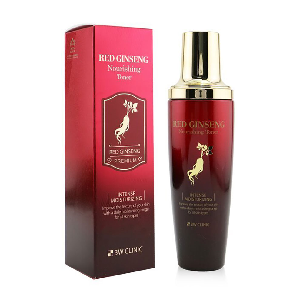 

Живлячий тонер для обличчя 3W Clinic Red Ginseng Nourishing Toner з червоним женьшенем, 130 мл