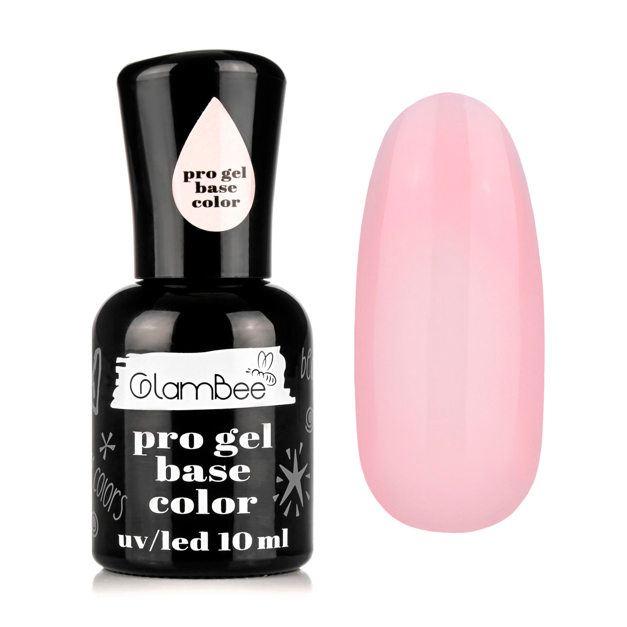 

Базове покриття для гель-лаку GlamBee ProGel Base Троянда, 10 мл