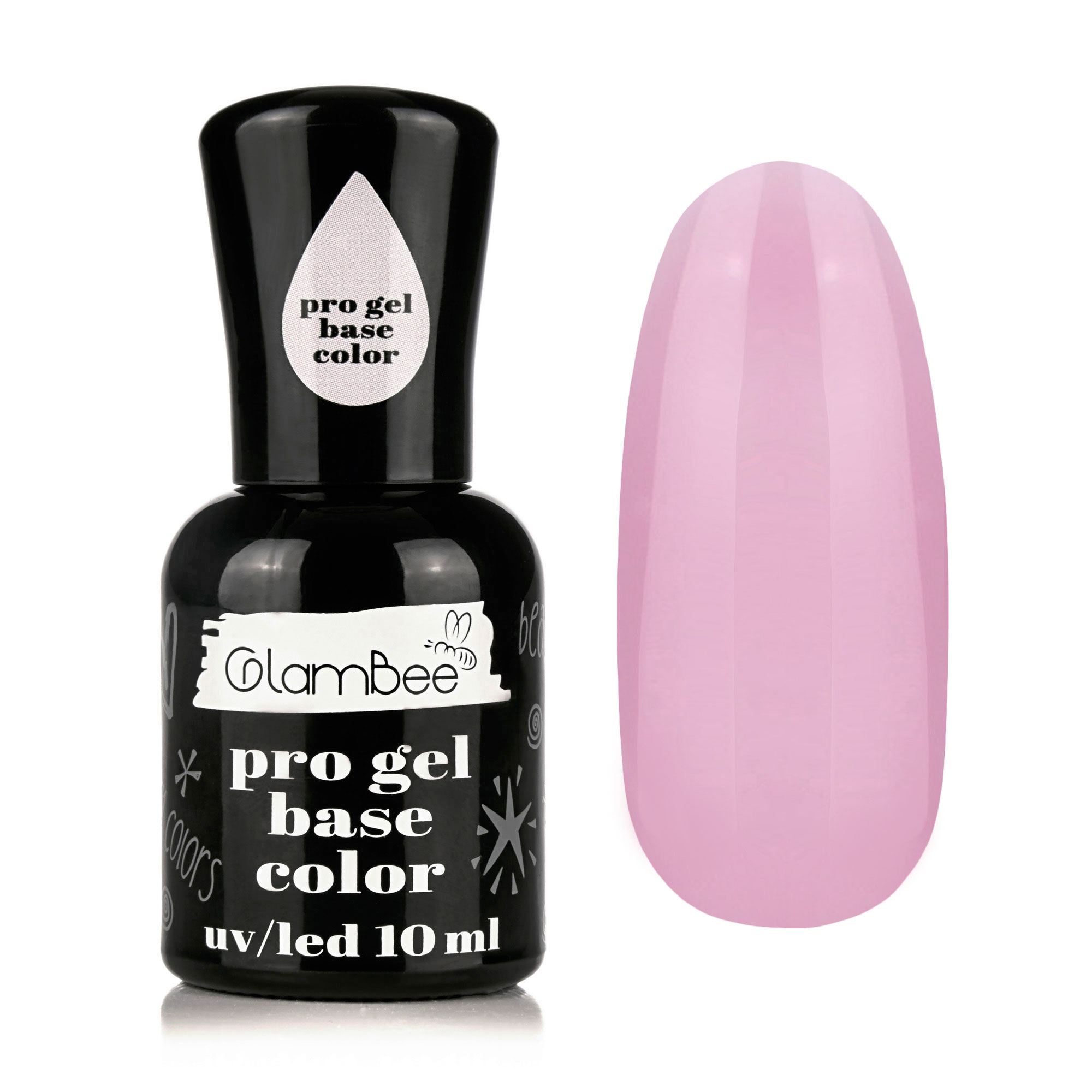 

Базове покриття для гель-лаку GlamBee ProGel Base Лілова троянда, 10 мл