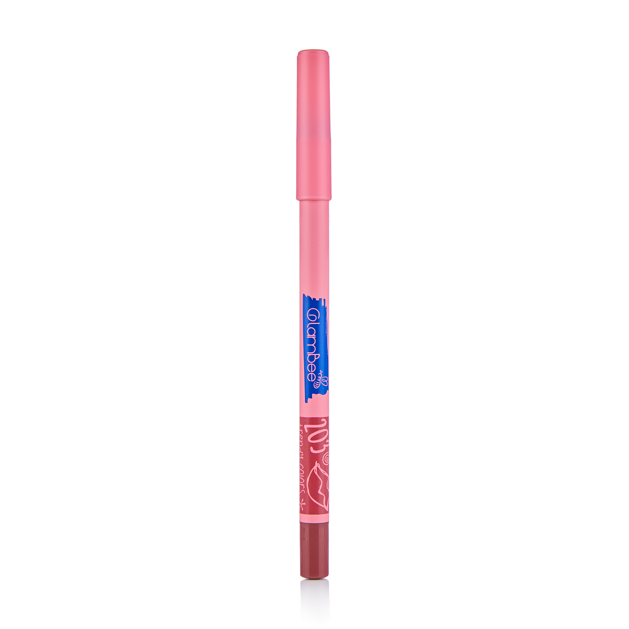 

Гелевий олівець для губ GlamBee Satin Lip Liner 203, 1.8 г