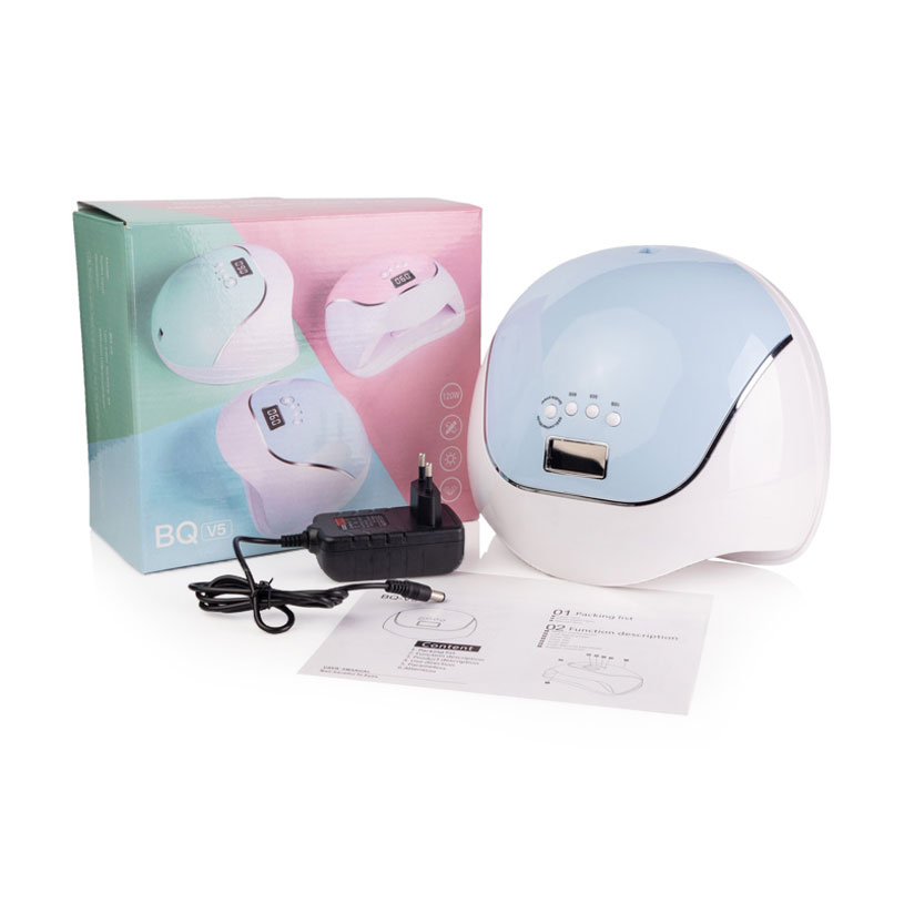 

Лампа для гель-лаку Sun BQ-V5 UV/LED Біло-блакитна, 120 Вт