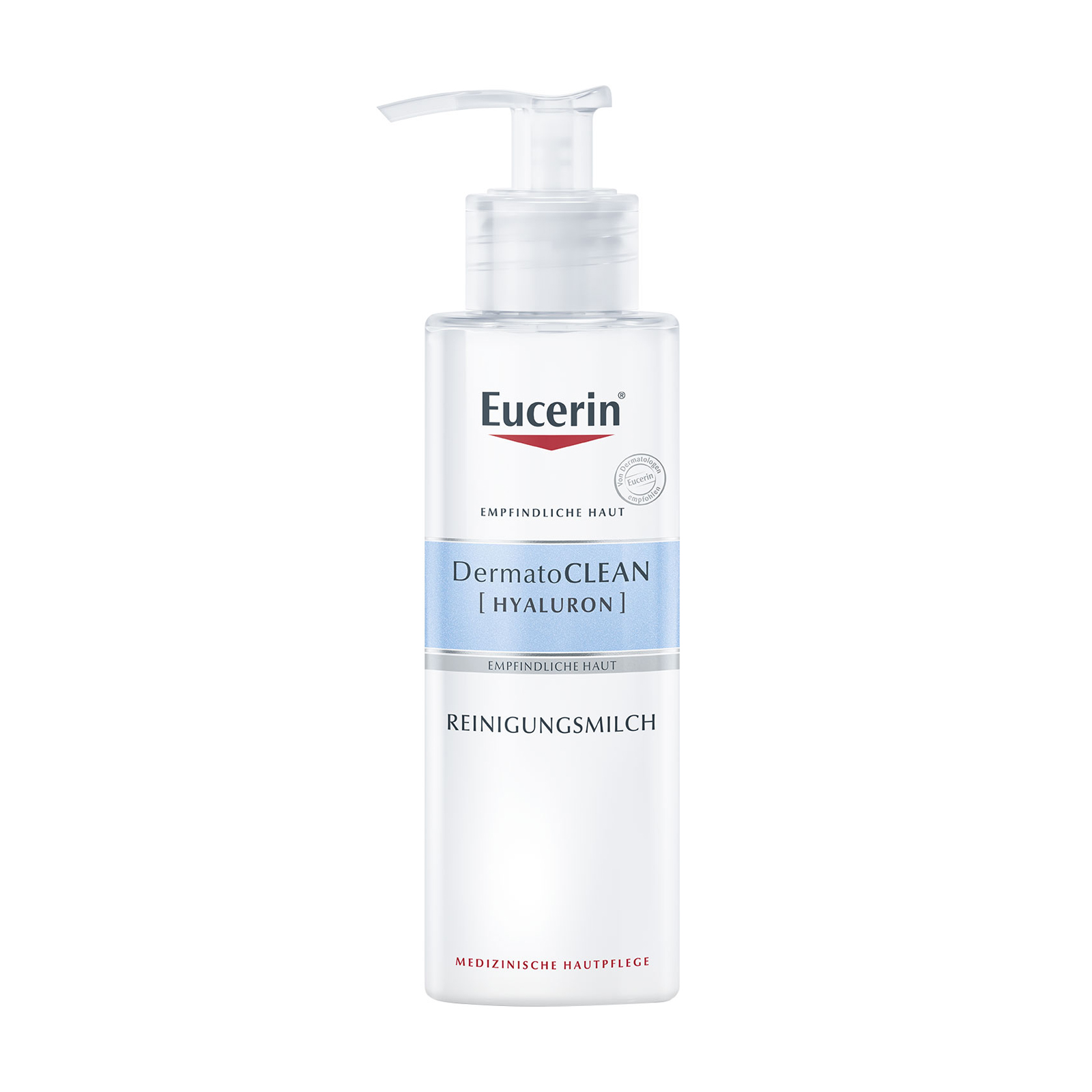 

Очищувальне молочко для обличчя Eucerin DermatoClean Hyaluron для чутливої та сухої шкіри, 200 мл