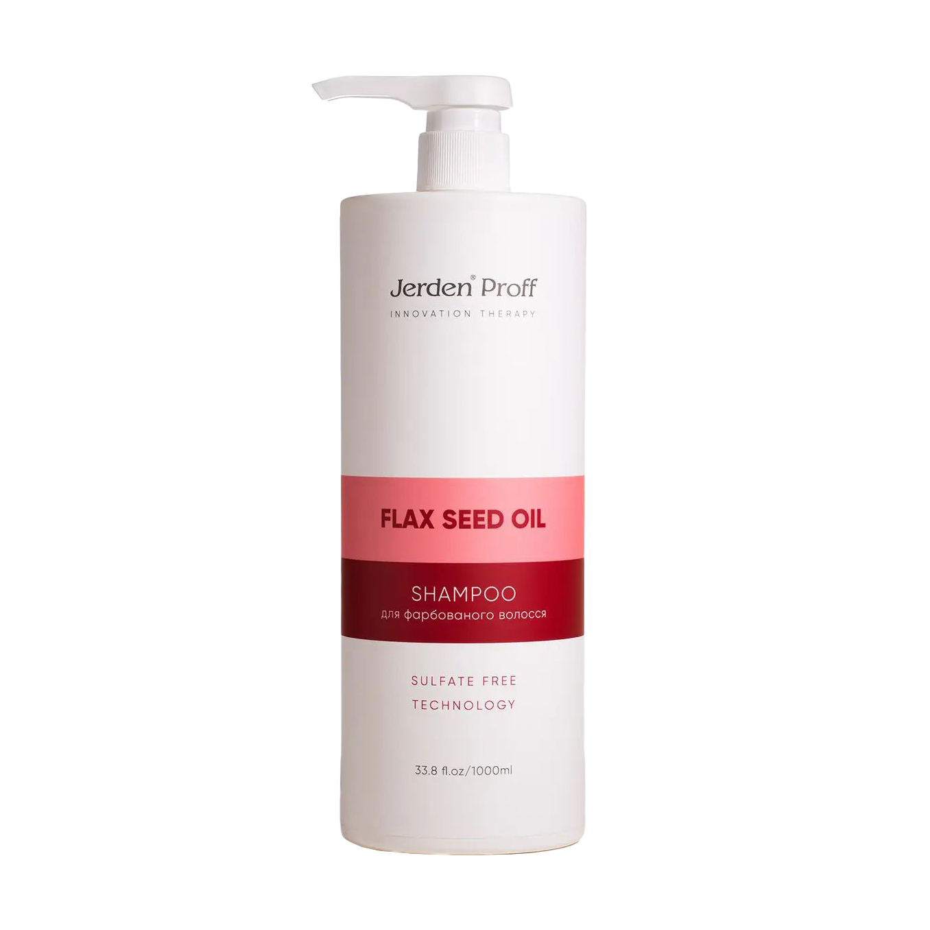 

Уцінка! Шампунь Jerden Proff Innovation Therapy Flax Seed Oil Shampoo для фарбованого волосся, з пшеничними зародками та протеїнами шовку, 1 л