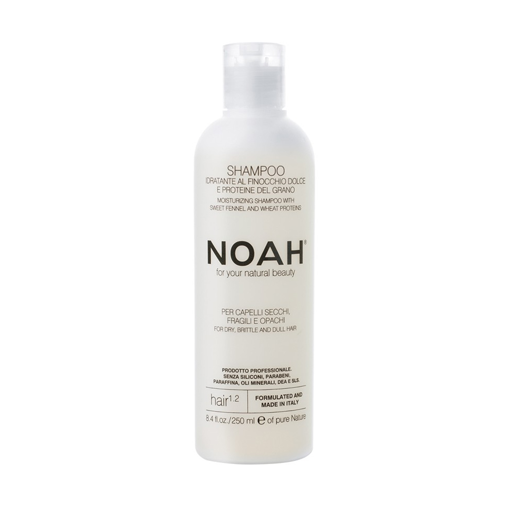

Уцінка! Зволожувальний шампунь для волосся NOAH Moisturizing Shampoo With Sweet Fennel And Wheat Proteins із солодким фенхелем, 250 мл