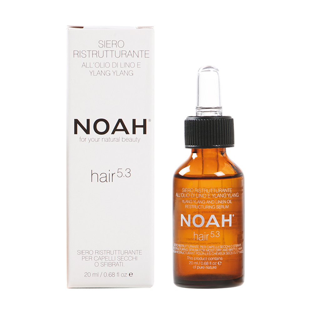 

Уцінка! Сироватка для волосся NOAH Ylang And Linen Oil Restructuring Serum з іланг-іланг та лляною олією, 20 мл