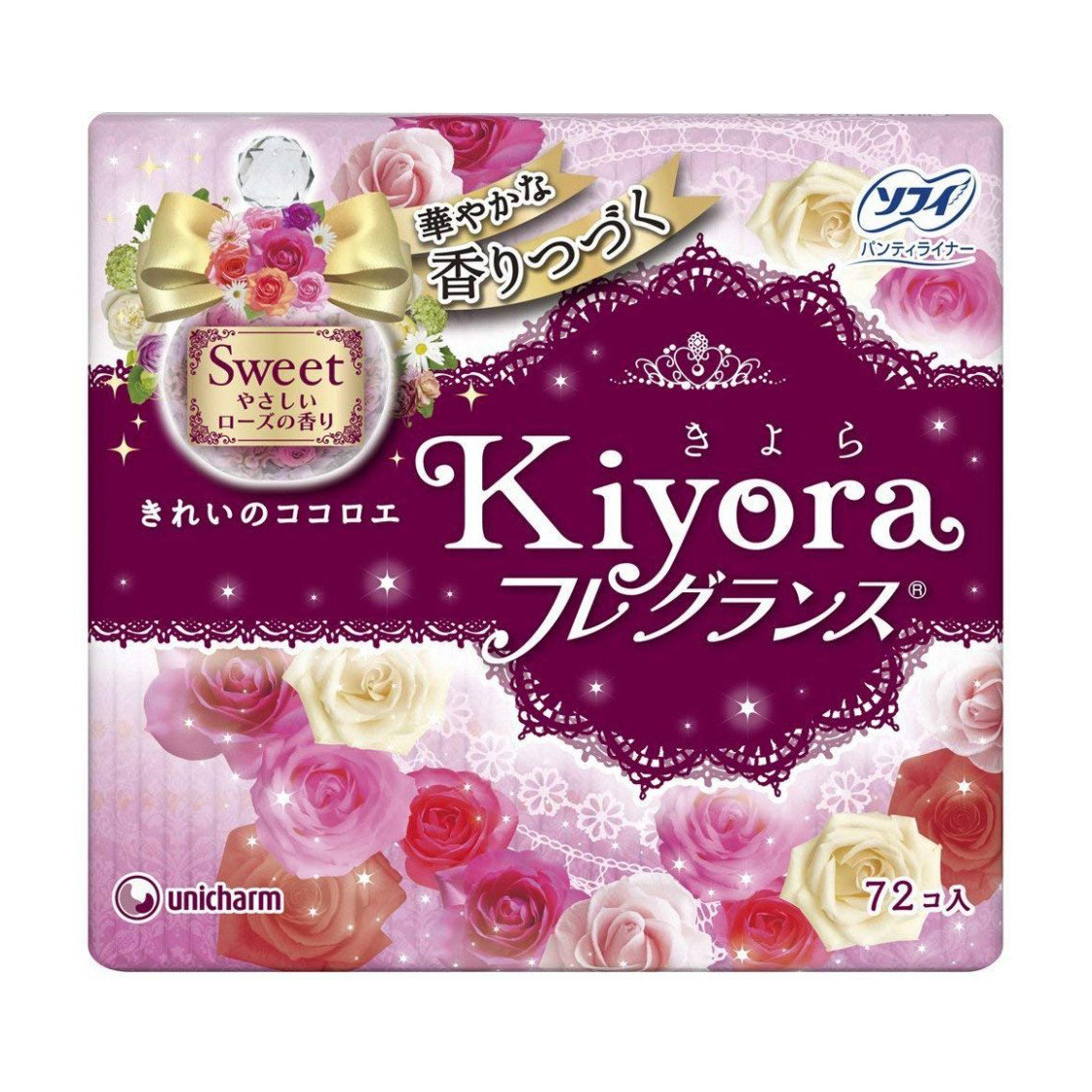 

Щоденні прокладки Sofy Kiyora Sweet, 72 шт