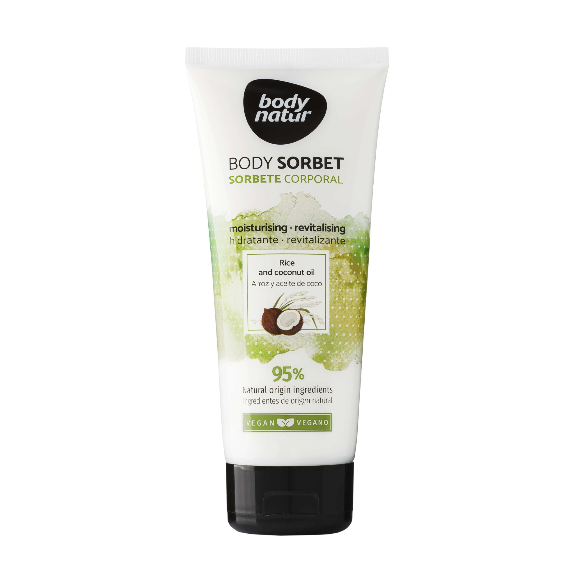 

Крем-сорбет для тіла Body Natur Rice and Coconut Oil Body Sorbet Рис та Кокос, 200 мл
