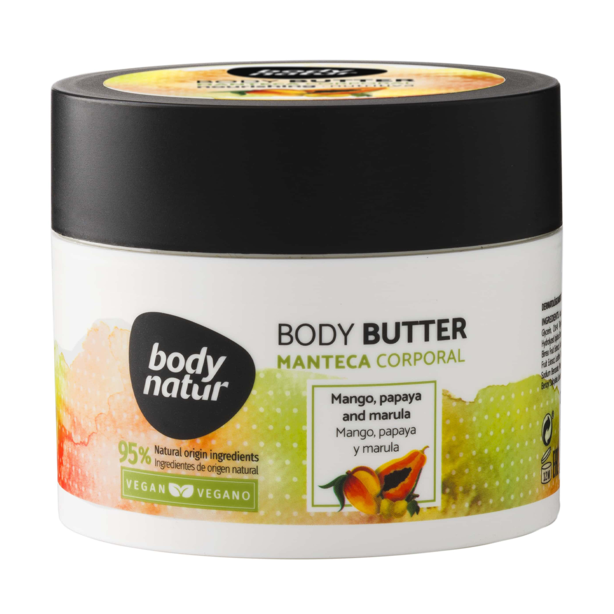 

Батер для тіла Body Natur Mango, Papaya and Marula Body Butter Манго, Папая та Марула, 200 мл