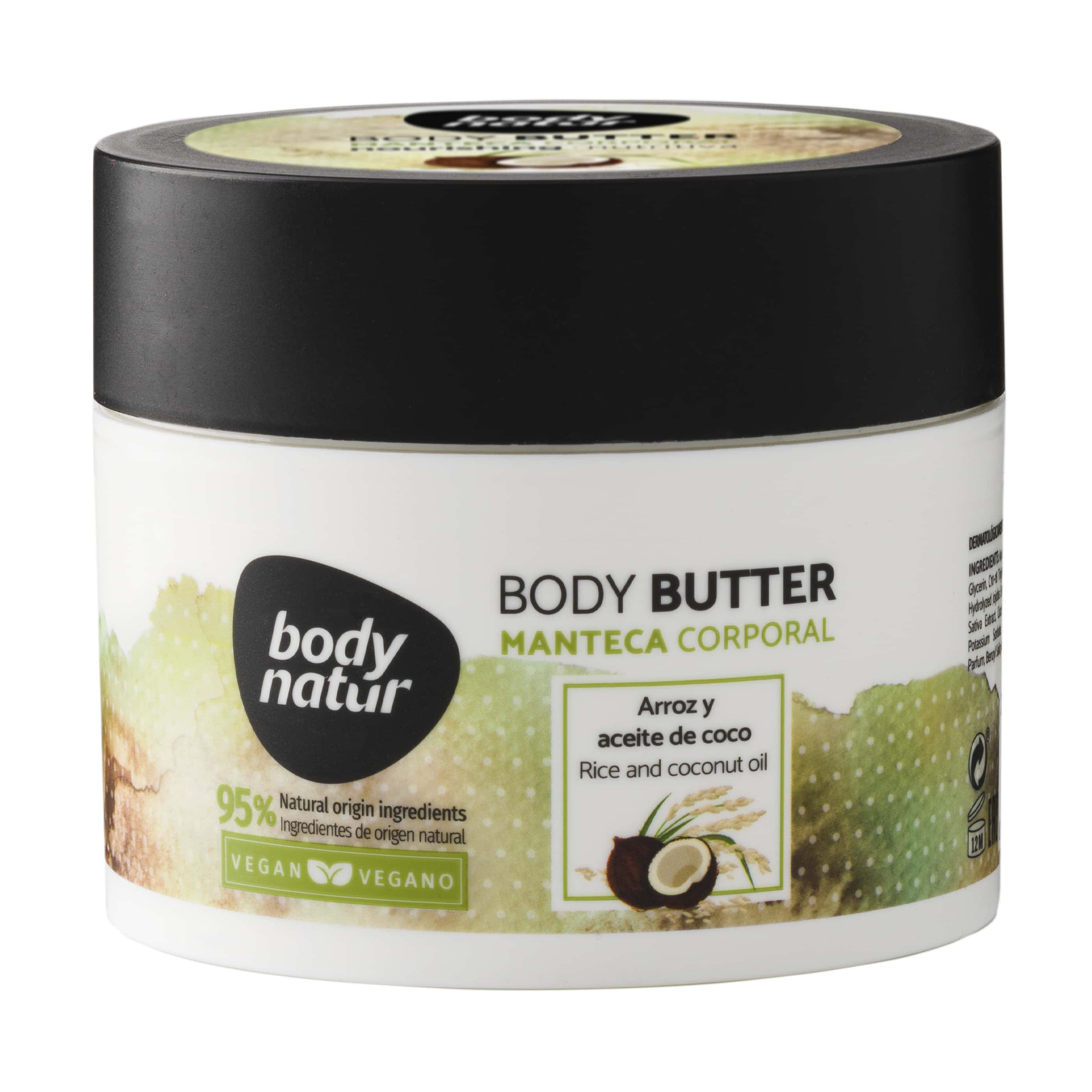 

Батер для тіла Body Natur Rice and Coconut Oil Body Butter Рис та Кокос, 200 мл